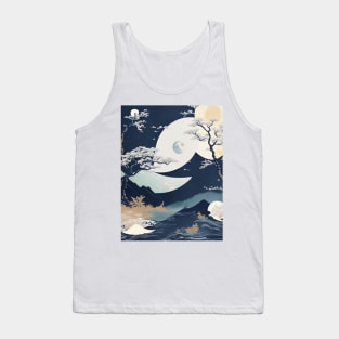 Moon over waves Tank Top